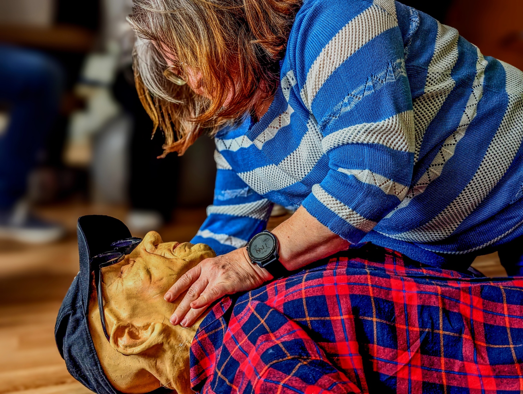 Korrekte Handposition bei der Herzdruckmassage